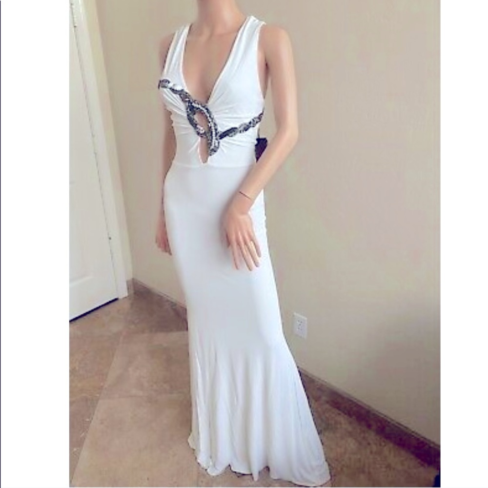 Roberto Cavalli Plunging Neckline Dress